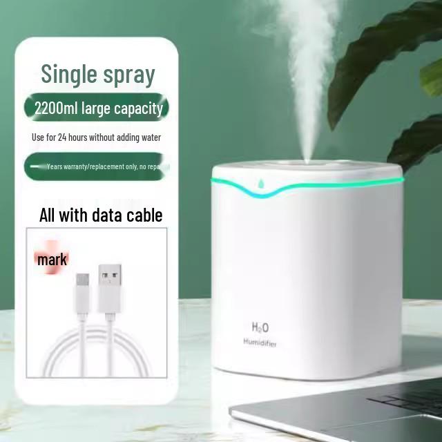 High-Capacity Double-Spray Ultrasonic Humidifier with Large Mist Output
