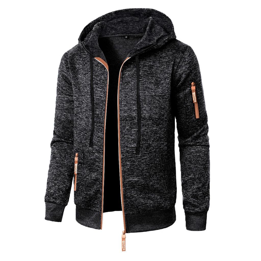 2025 Autumn and Winter New Casual Sweatshirt Cardigan Hooded Jacket