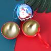 Santa Claus Printed Christmas Tree Balls Pendant Round Ball Candy Can  Kids