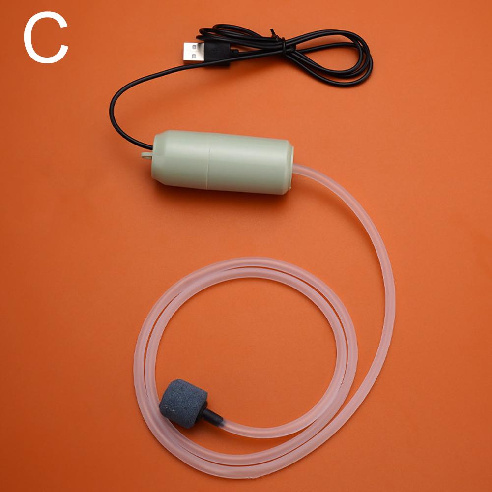 

Air Compressor For Aquarium Accessories Mute USB Mini Oxygen Pump Aerator Efficient Tank Part Silence Copper Save Power 4 Colour зелений