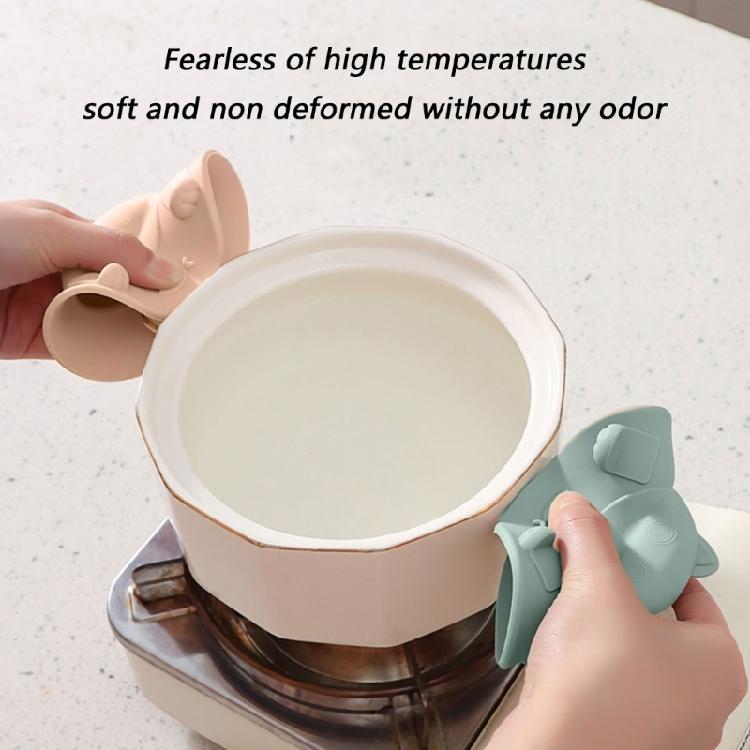 Pack of 6 Cute Cats Ear Cup Lid Cover Tea Bag Holder Silicone Mugs Toppers Teabag Squeezer for Coffee Milk Beverage Cups