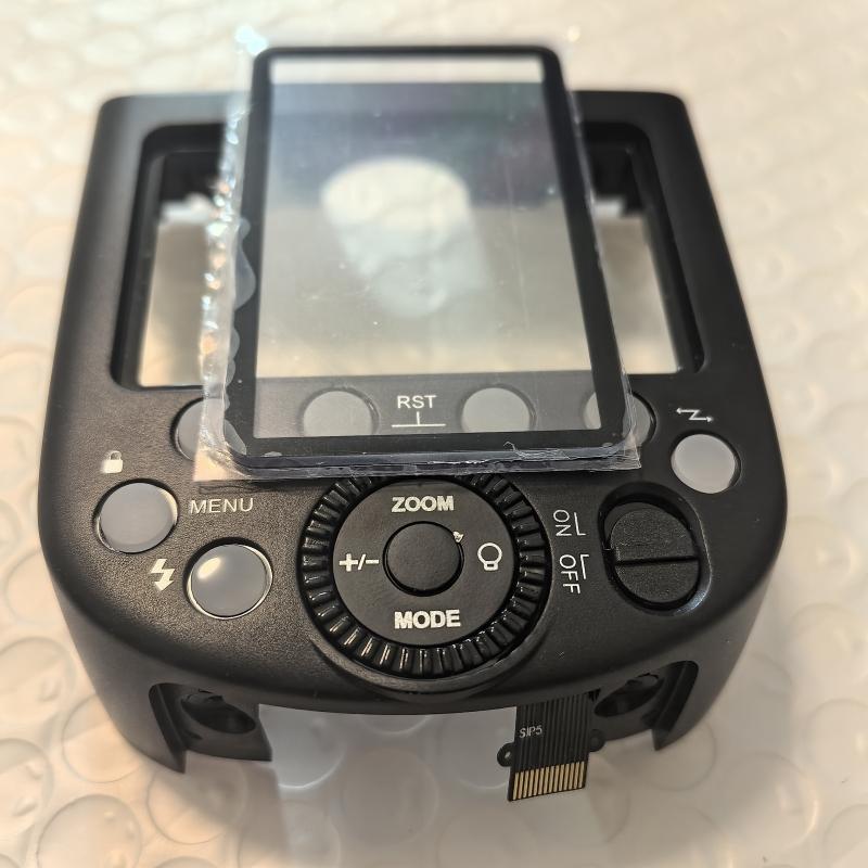 For Godox V1 Cover Shell With Button With Window Speedlite Flash Rear Back Cover Camera Detail Repair Replacement Parts