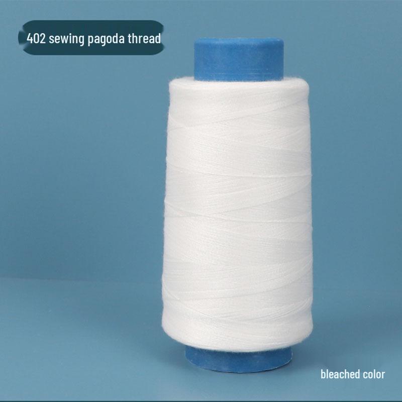 402 Polyester Thread: Black & White Sewing Thread for Hand Needlework and Household Sewing Machines