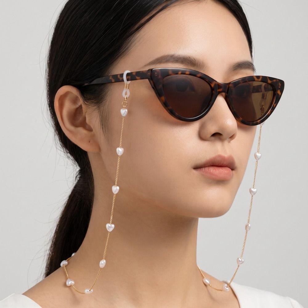 Anti-Lost Pearl Glasses Chain Beads Eyeglass Lanyard Sunglasses Chains Sunglasses Decoration