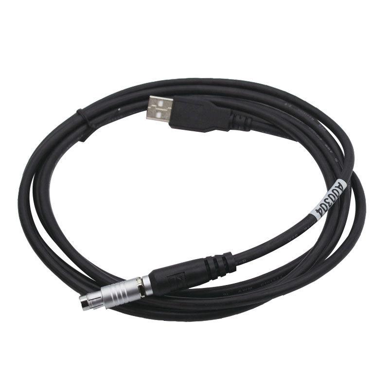 A00304 Data Power Cable 5pin For Top Hiper V II Pro GB GR Total Station Male To USB Connect PC To GPS RTK Surveying