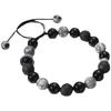 Obsidian bracelet for men, volcanic stone bracelet, light luxury niche, high-end exquisite vintage beaded bracelet for men