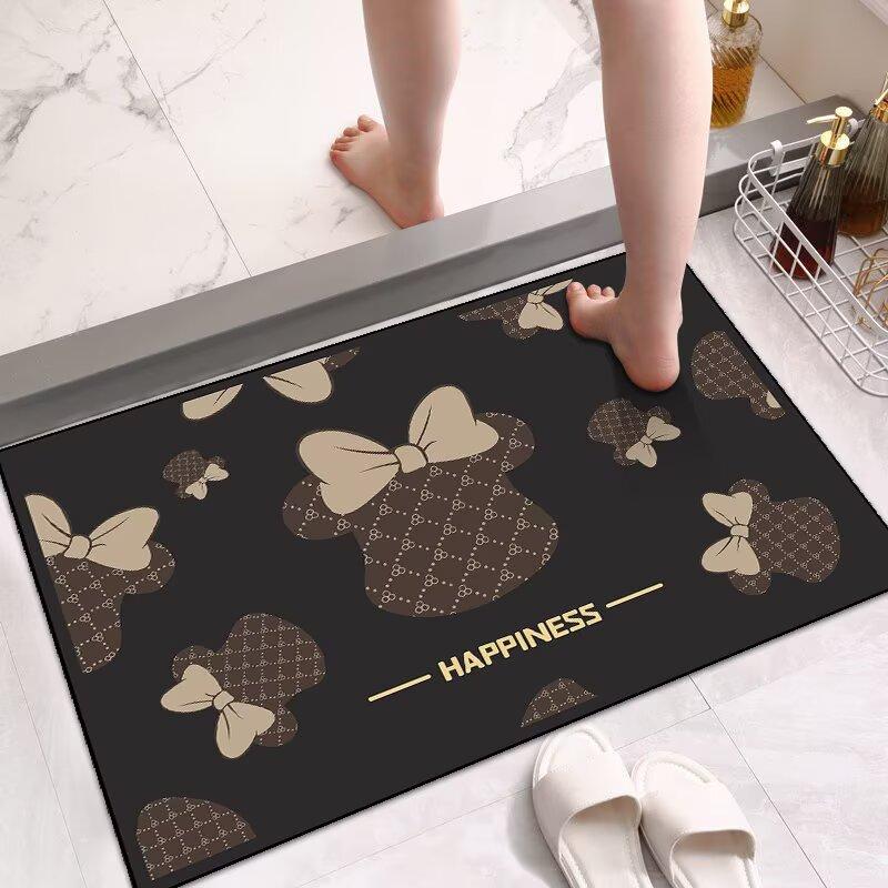 

Диатомовая грязь коврик для пола в ванной, впитывающий коврик для пола в туалете, нескользящий коврик для двери туалета, специальный коврик для ног для ванной 40x60cm15.7x23.6in