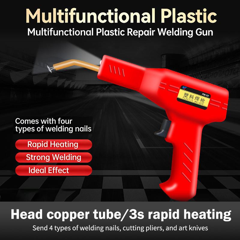 Plastic Staple Welding Gun Thermal Stapler Pvc Repair Machine Plastic Soldering Auto Bumper Repair Tool