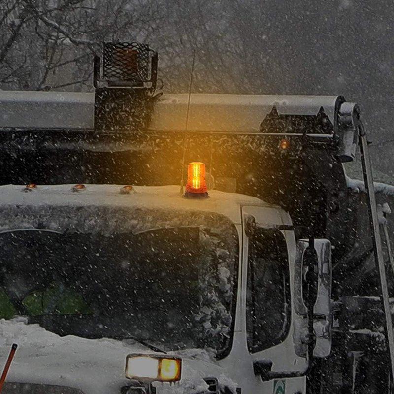 12-24V 48V 60V 80V 30 LED High Power Emergency Warning Flash Strobe Light Beacon for Forklift Truck School Bus Amber Blue Red