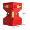 Magnetic High Precision Plastic Right Angle Bubble Level, Portable 124 Model