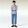 UNIQLO Solid Color Tapered Cropped Loose Jeans Women bottoms 478995-65