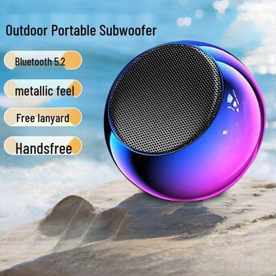 Portable High-Volume Bluetooth Subwoofer Speaker for Outdoor Camping (Hands-Free, XCM4)