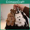 Pluszowy Breloczek West Highland White Terrier z Kreatywnym Zwierzęcym Wzorem na Prezenty i Akcesoria