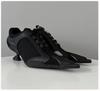 Fashion 2025 Spring Black Pointed-toe Sporty High Sneaker Heels Women's Mesh Boxing Casual Shoes Brand Design Fashion Sexy Shoes