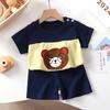 Kids Cotton Cartoon T-Shirt and Shorts Set Baby Boy Girl  Casual Outfit Children Clothes Set