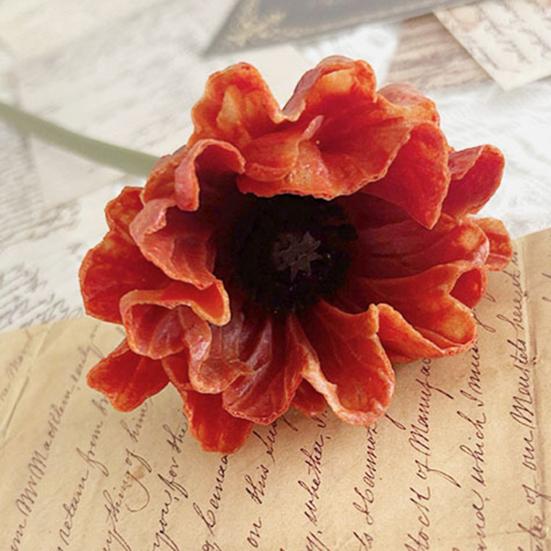 11.8" Artificial Flower Long Stem Realistic Faux Silk Ranunculus Bouquet for Home Kitchen Wedding Decoration Floral Arrangement Spring Table