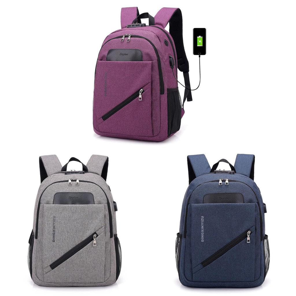 Stylish 15.6 Inch Laptop Backpack In Premium Polyester With Usb Charging Feature