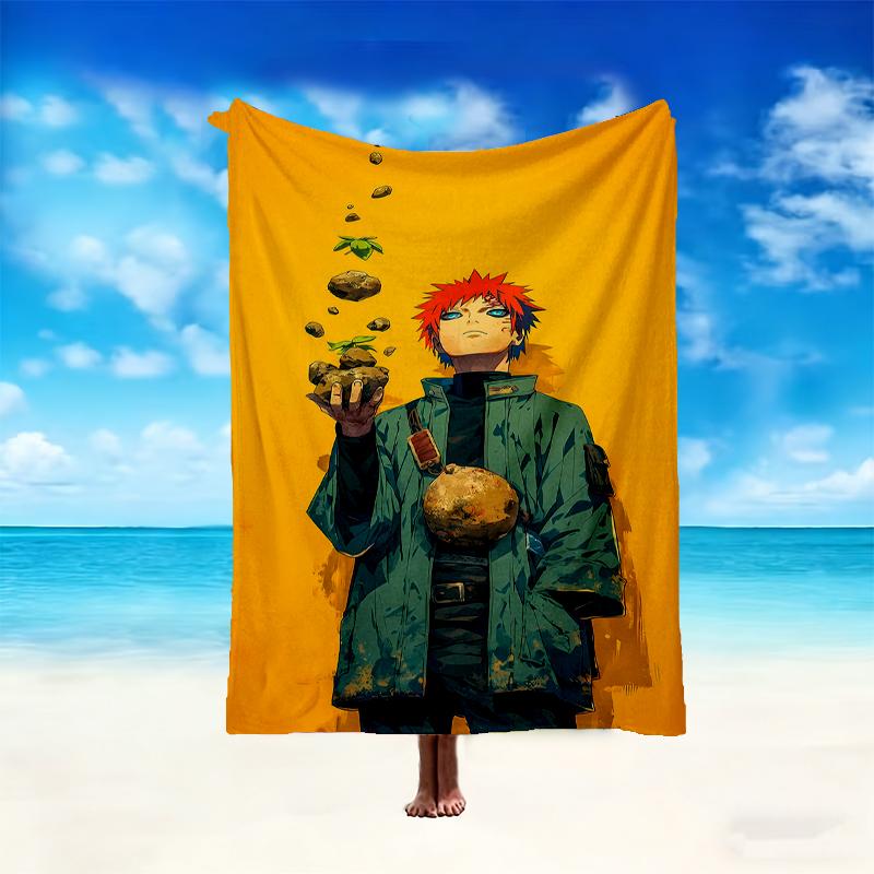 1pc Comfortable Home Print Throw Blanket, Naruto Blanket For Bed and Sofa Use, Special Present For Family