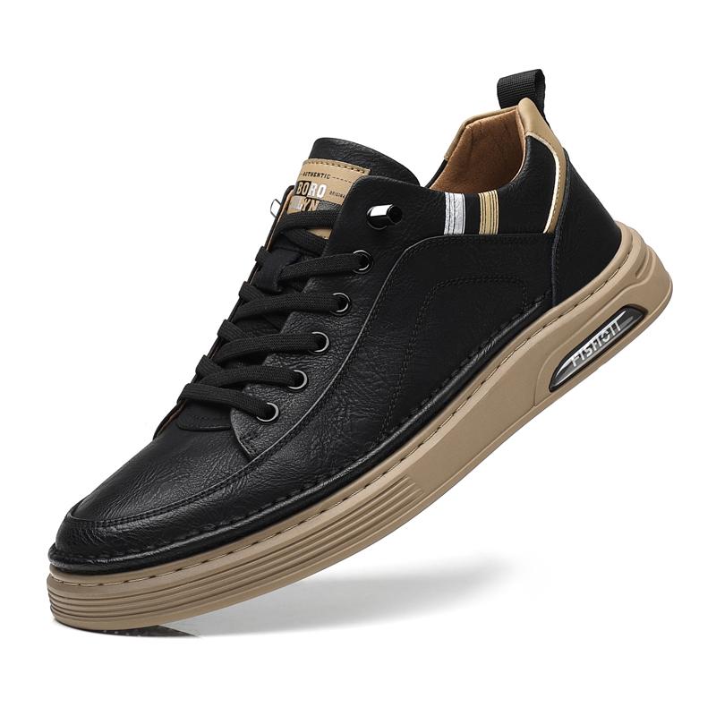 Fashion Genuine Leather Mens Sneakers 2025 New Arrival Men Casual Shoes High Quality Men's Outdoor Walking Shoes Male Comfortable Flats