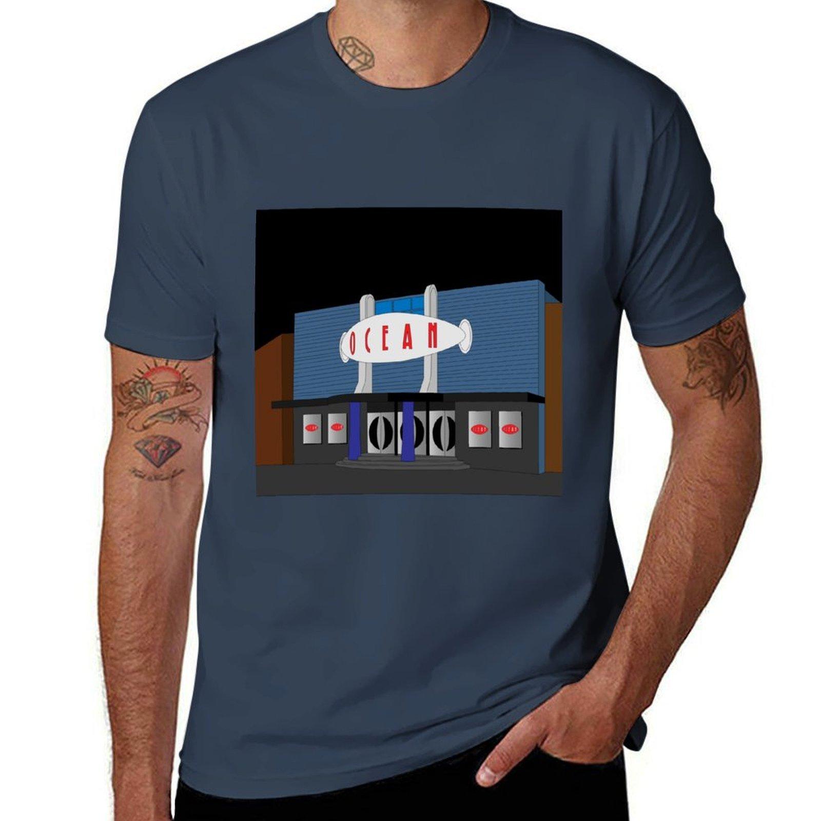 Ocean nightclub Nottingham illustration print TShirt Holiday Outdoor TShirt S