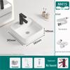TLXT M412 Ceramic Art Countertop Basin with Faucet Set