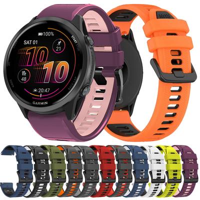 Cinturino Sportivo in Silicone da 20mm 22mm per Garmin Forerunner 265 570 165 645 Braccialetto Morbido Vivoactive 4 5 6 Venu sq 2 3 Cinturino di Ricambio