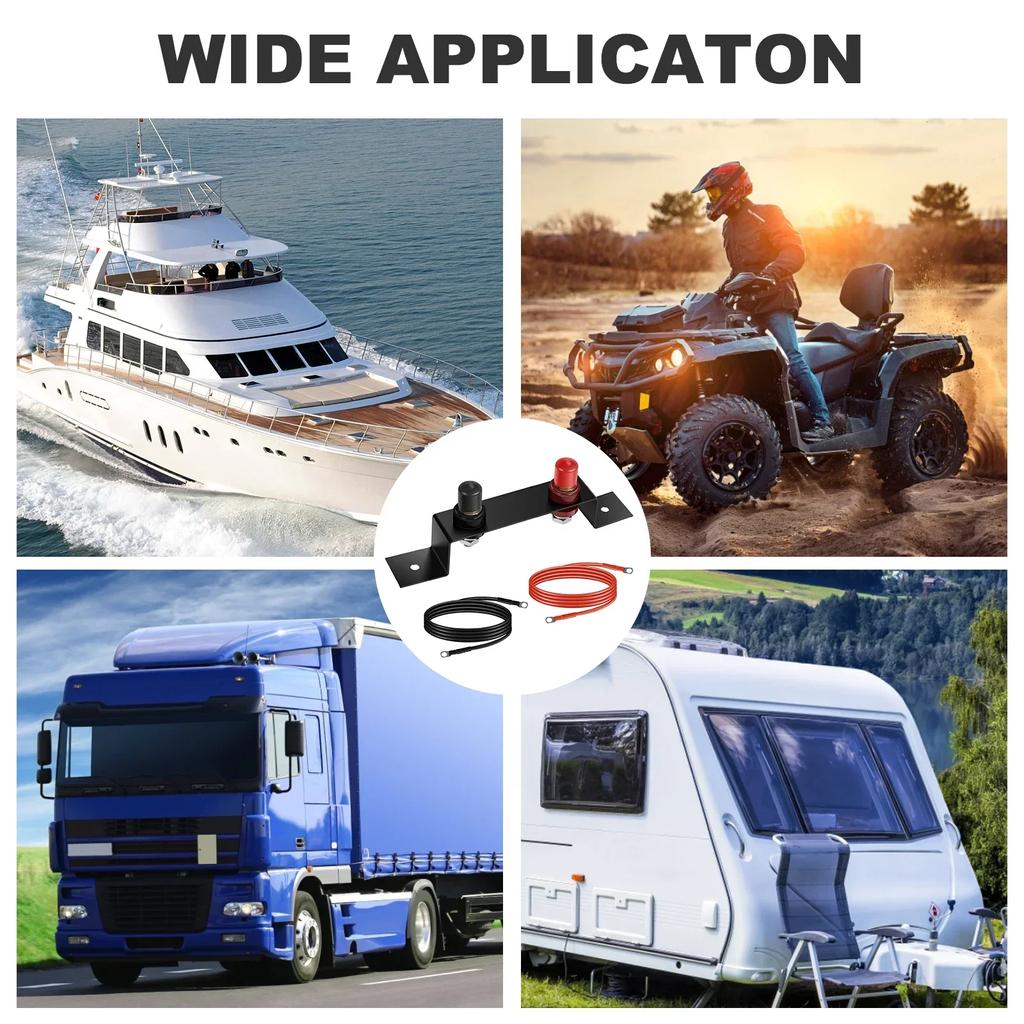 Battery Jump Post Waterproof Copper Battery Jumper Relocation Insulated Fast Battery Charging Post Replacement Car Accessories