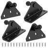 4Pcs Gas Strut Mounting Brackets Steel Ball Stud Support Bracket Heavy Duty Gas Strut Support Bases Stable Support for Cabinets