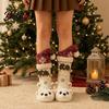 Large Hanging Gift Bags for Christmas 3D Knit Animal Stockings Rudolph Reindeer Highland Cow Fox And Personalized Xmas Holders Family Polar