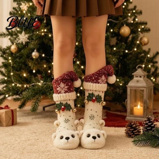 Large Hanging Gift Bags for Christmas 3D Knit Animal Stockings Rudolph Reindeer Highland Cow Fox And Personalized Xmas Holders Family Polar