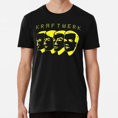 Kraftwerk Shirt Sticker Poster Maske S bis 5XL Hergestellt in den USA 100% Baumwolle T-Shirt Herren T-Shirts Top