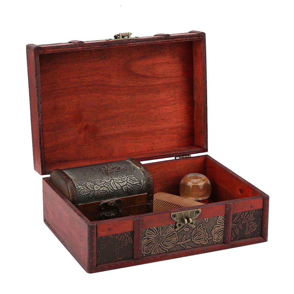 Vintage Wooden Storage Box Small Size Book Jewelry Storage Box Organizer (#2)