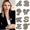 Kristal Yapay Elmas A-Z 26 Harf Broş Kadın İngiliz Alfabesi Broş İğne Korsaj Unisex Yaka Takısı Kıyafet Çanta Dekoru Hediyeler