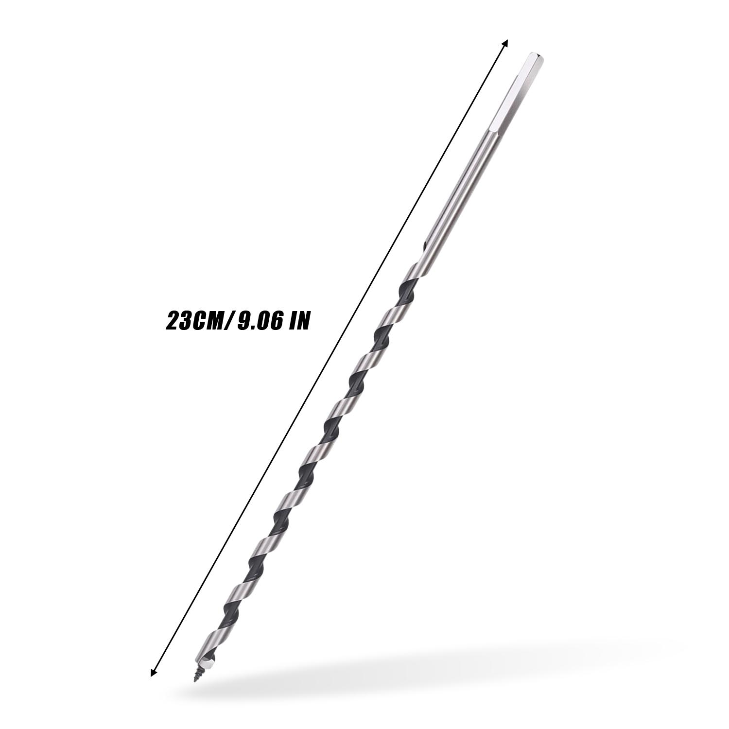 

Carbon Steel Hexagonal Handle Twists Drill Bit Woodworking Roller Drills Wood Door Lock Tapper Tenon Deep Holes Reaming Tools