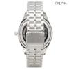 Klefer Serdica Analog White Metal Japanese Silver Watch, Dial, Strap, Movement, SD-AM328-WTS, Men's,