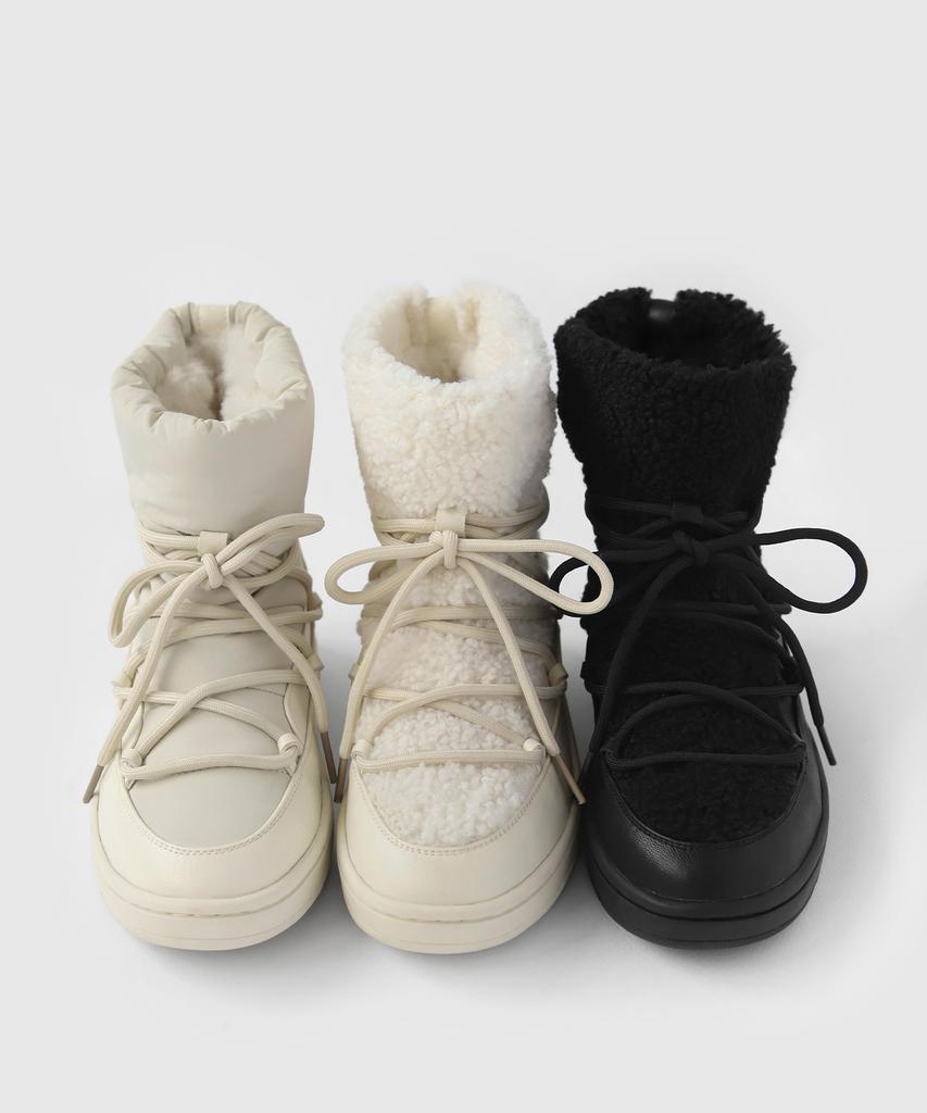 Sappun Hailey Fur-Lined Boots (3Cm) (Type B)