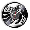 Vintage Latin Salsa Dans Duvar Sanatı Saat Dans Eden Çift Siluet Vinil Kayıt duvar saati Latin Balo Salonu Dans Stüdyosu Duvar Lambası