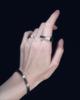 Indigo Midnight Blade Edge Ring (Silver 925) (A Type)