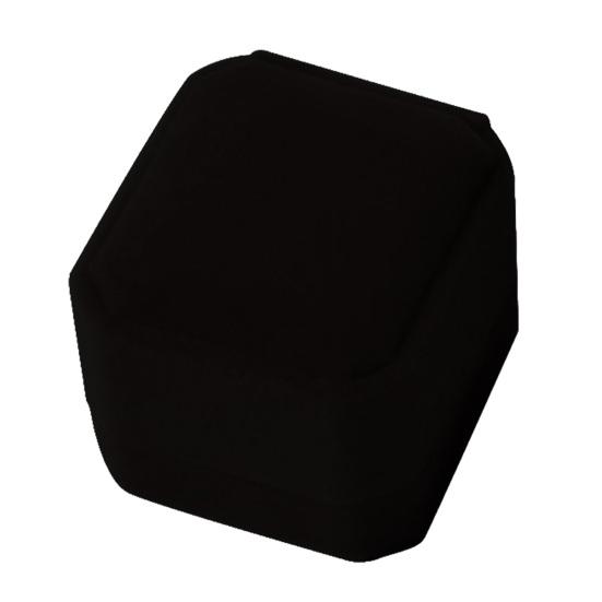 Ring Storage Box, Octagonal Design, with Soft Flannel Organizer, Shockproof Scratch-Proof Ring Box for Engagement Wedding Proposal
