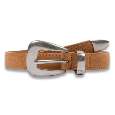 Doffsept Wildleder Western Gürtel in Kamel