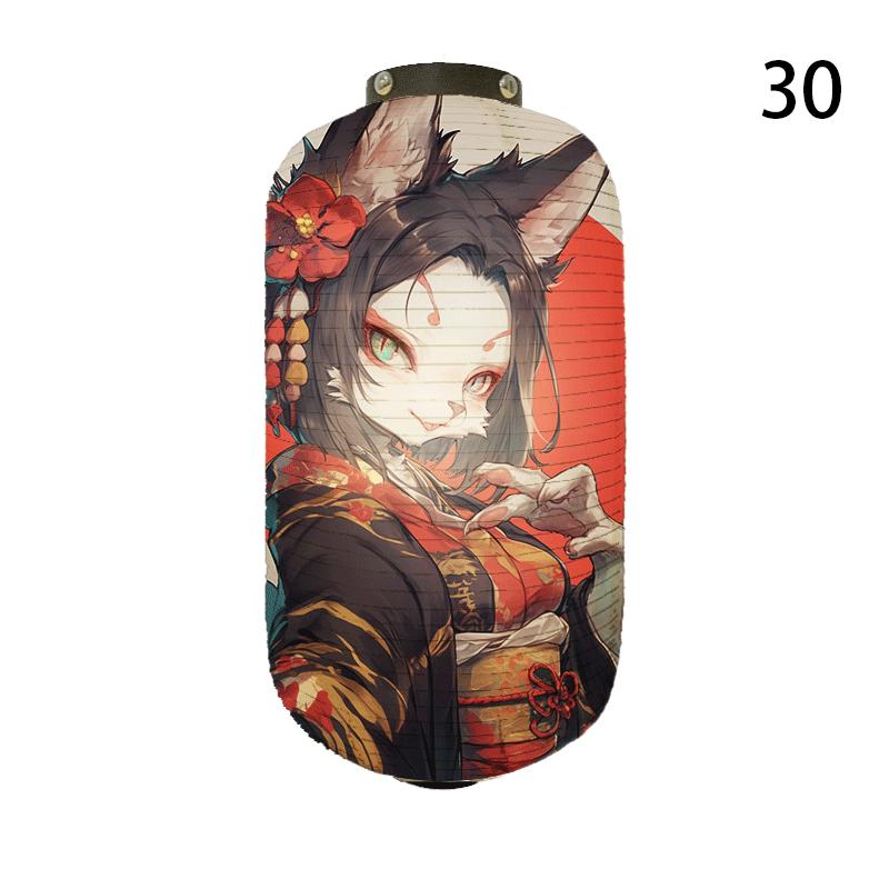 NEW Japanese Chochin Hanging Lantern Ukiyo-e Style Samurai Cat Anime Cartoon Lantern Sushi Restaurant Decor Festival Party Decor
