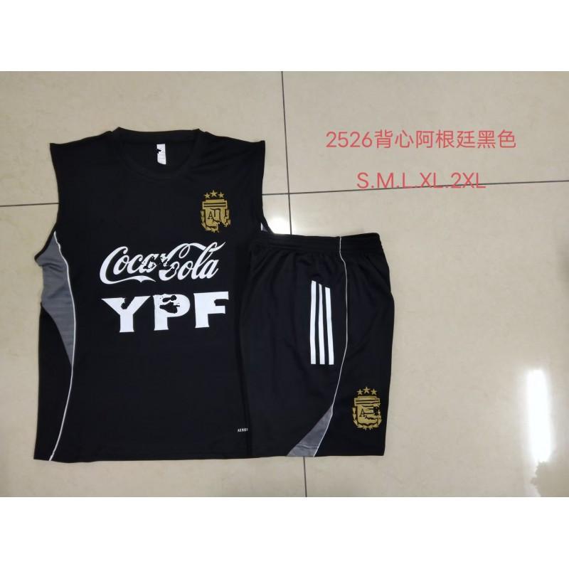 2526 season vest set football jersey AC Barcelona Paris Portugal Argentina England training jersey S