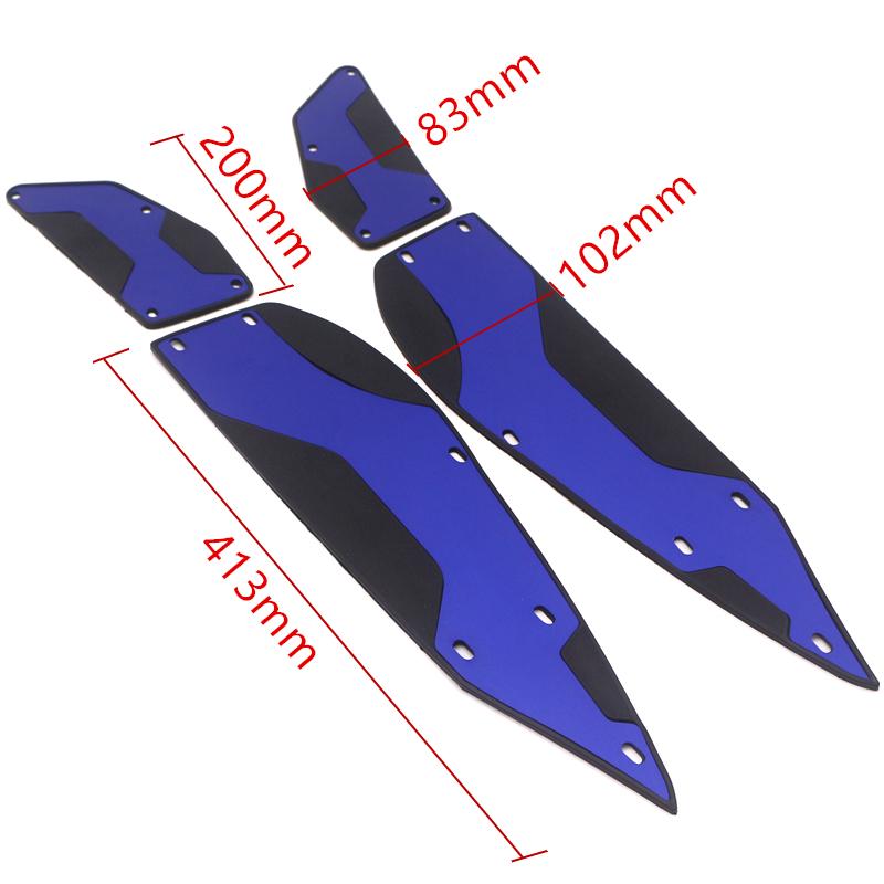 Motorcycle Foot Rest Plate Skidproof For XMAX300 Accessories XMAX 250 300 Aluminum Alloy Pedal Plate Modified Footrest