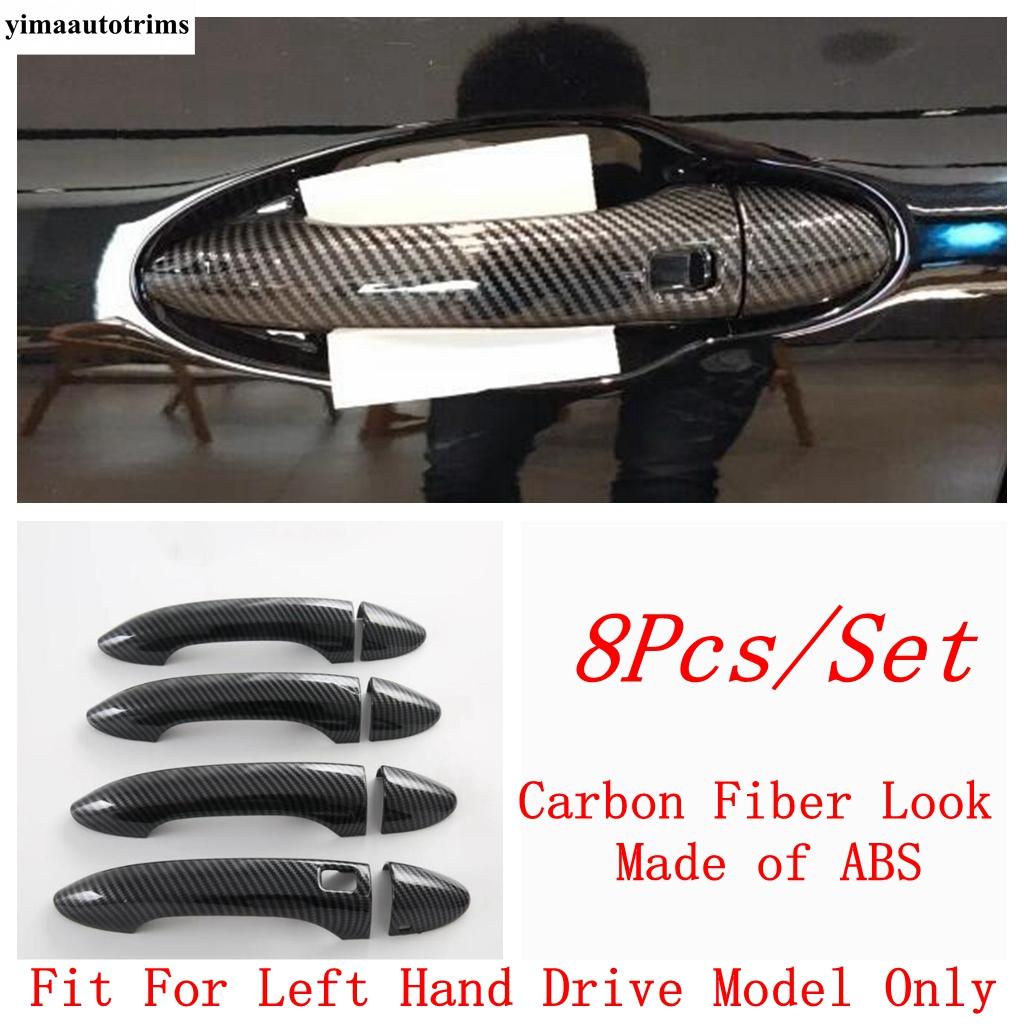 Car Outer Door Handle Bowl / Fuel Oil Tank Cap Decoration Cover Trim For OMODA C5  2024 2025 ABS Carbon Fiber Accessories