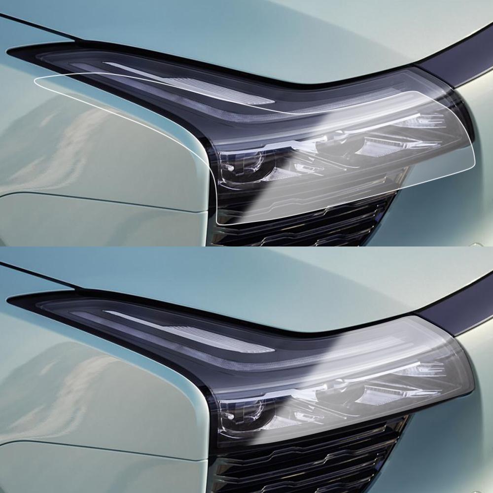 Anti-Scratch TPU PPF Headlight Cover for Aiways U5 2020-2026 High Gloss Smoke Black Pre-Cut Vinyl Wrap Protection Film Kit