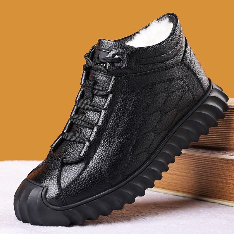 Winter Waterproof Men Boots Plush Super Warm Snow Boots for Men Sneakers Big Size 44 Men Ankle Boots Outdoor Shoes Botas Hombre