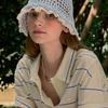 NONLOCAL Lace Knit Bucket Hat - Blue