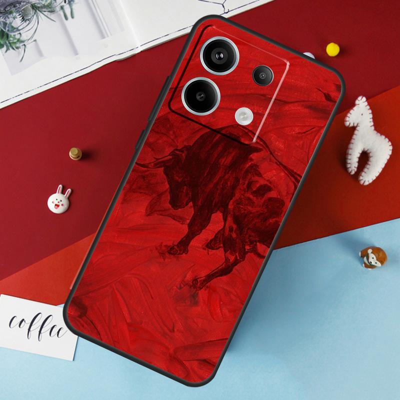Bullfight Bull Fighter Case For Xiaomi Redmi Note 13 Pro 14 12 11 10 15 Pro Plus Redmi 10C 12C 13C 14C 15C 15 Cover