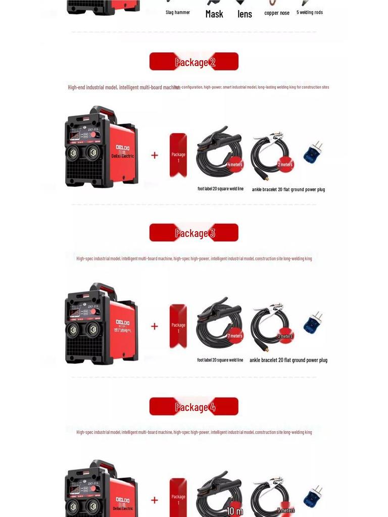 DELIXI Dual Voltage Industrial & Household All-Copper Welding Machine