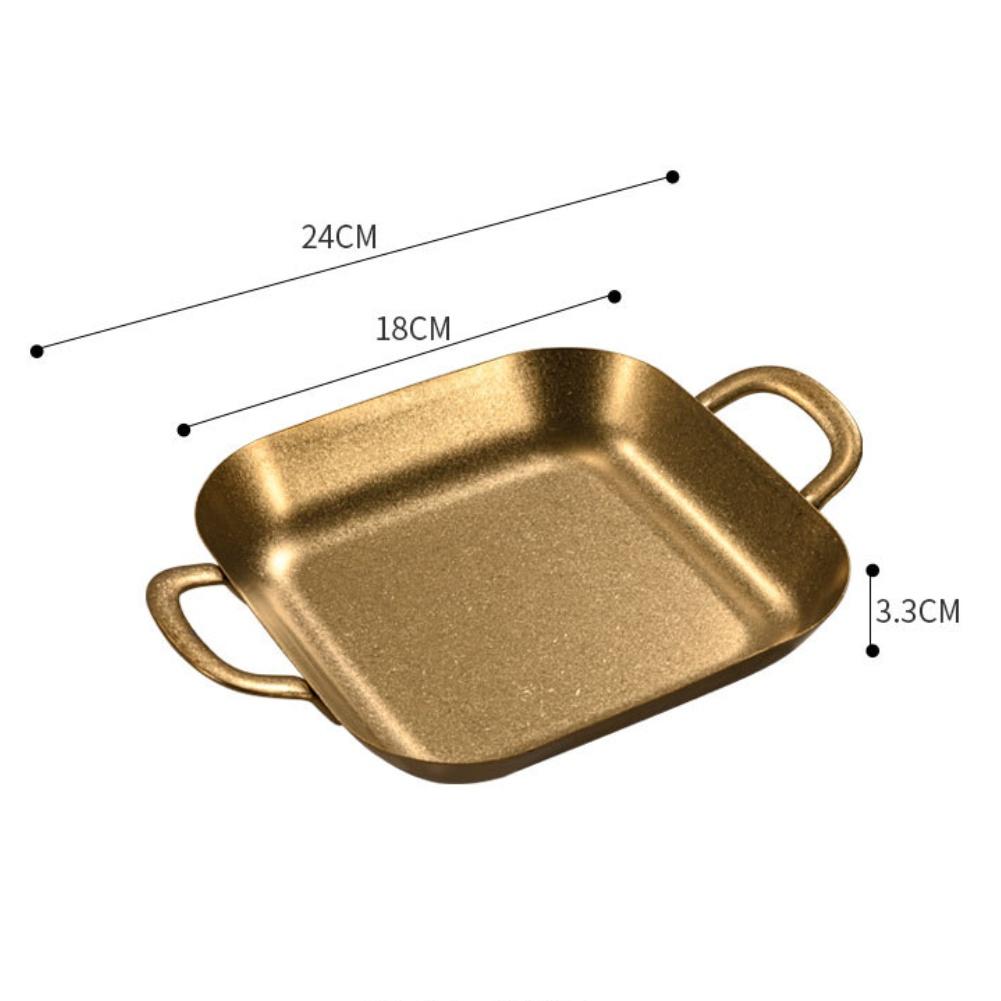 For Home Dining Retro Snack Tray Metal Serving Plate Versatile Serving Tray For Snacks Snack Tray Silver Aged Finish